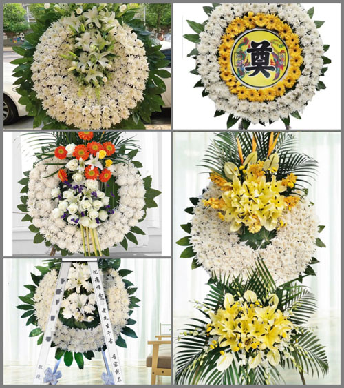 河南郑州新密市岳村镇马寨村花圈速递